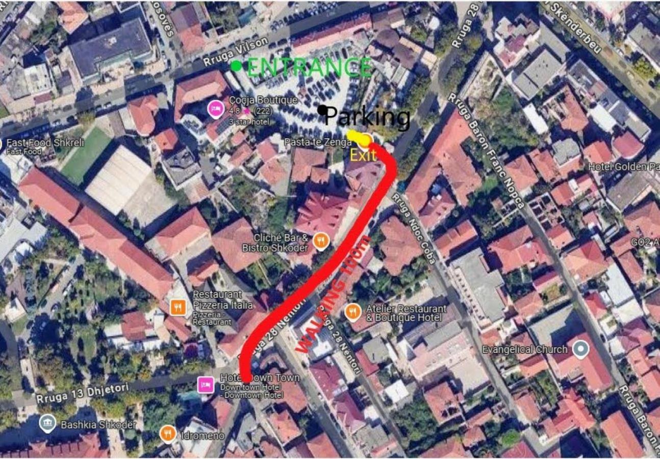 Downtown Hotel Shkodër Dış mekan fotoğraf